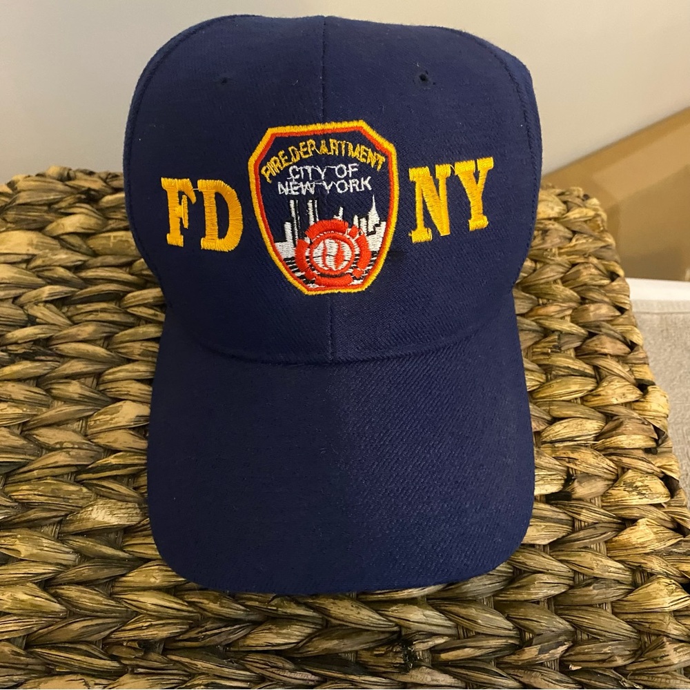 New York Fire Department Navy Blue Hat/Baseball Cap One Size